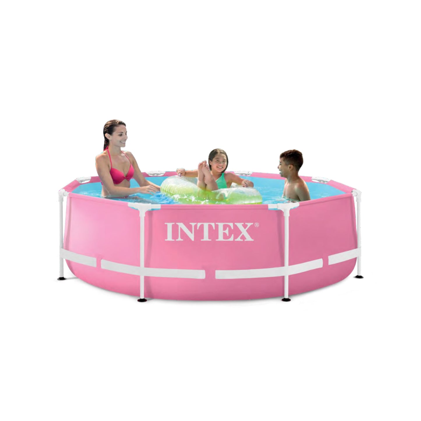 Intex Pink Frame Pool Round 244x76 cm