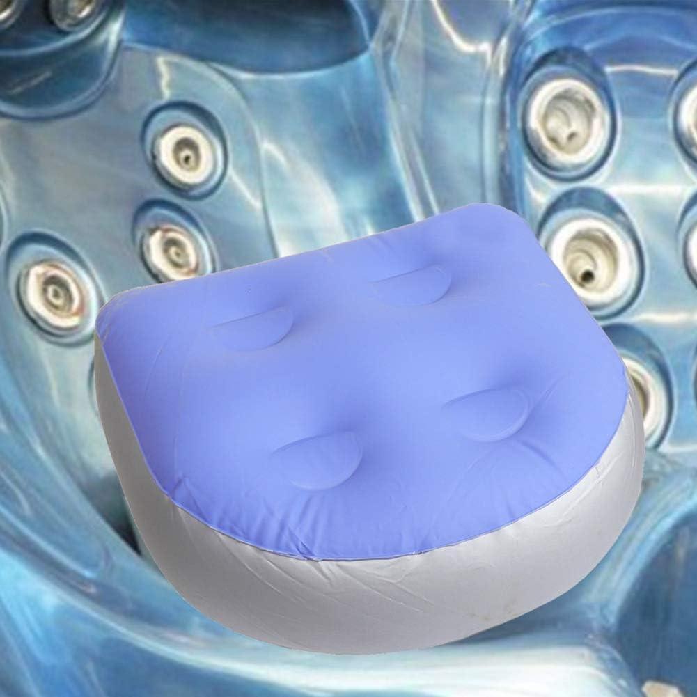 Inflatable seat for hot tubs