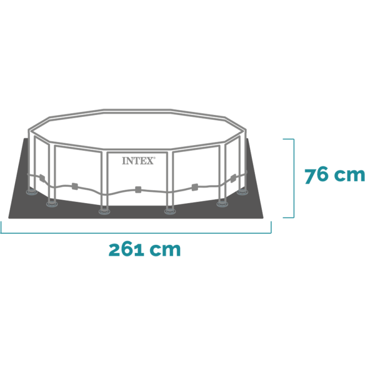 Intex Pink Frame Pool Round 244x76 cm