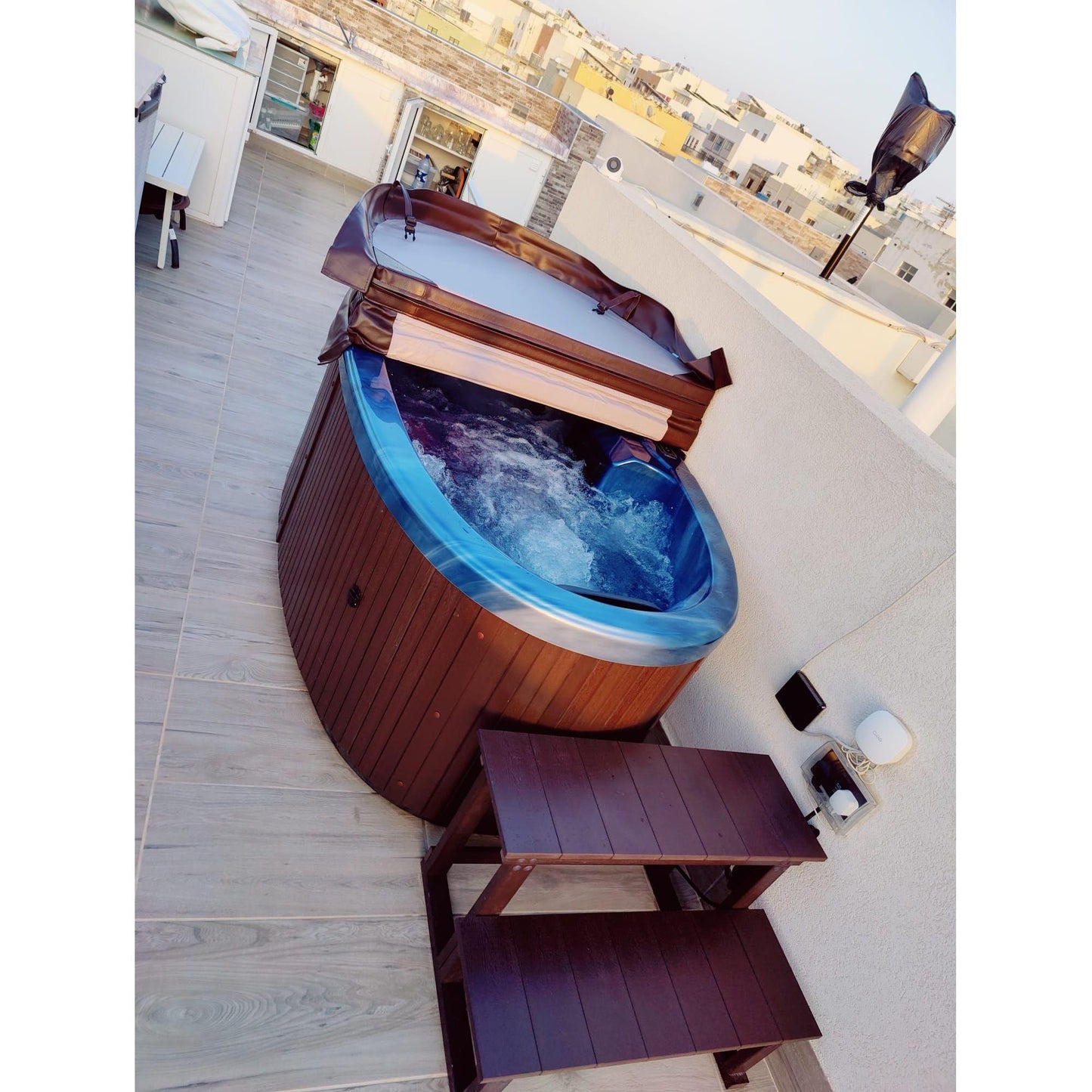 2 person seated hot tub