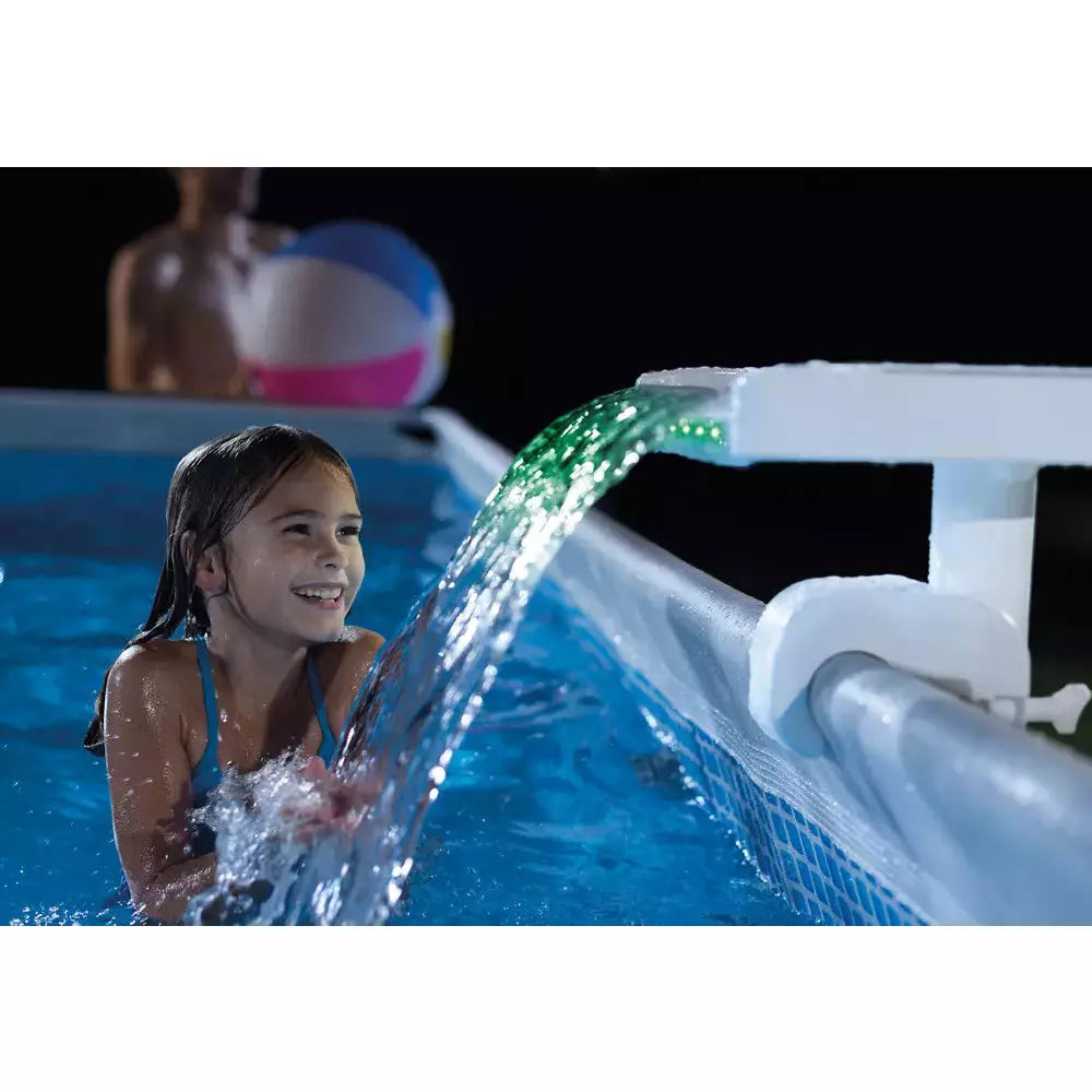 Multi-color led waterfall cascade