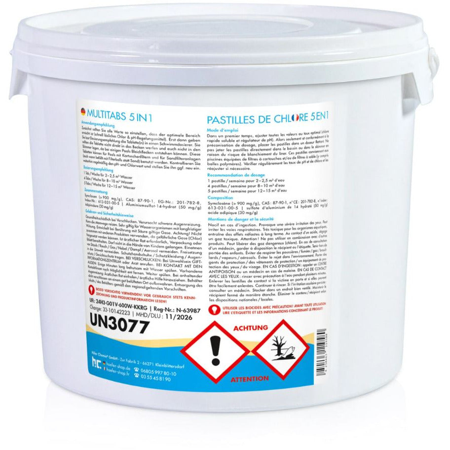Chlorine Multitabs 5in1 slowly soluble 20g