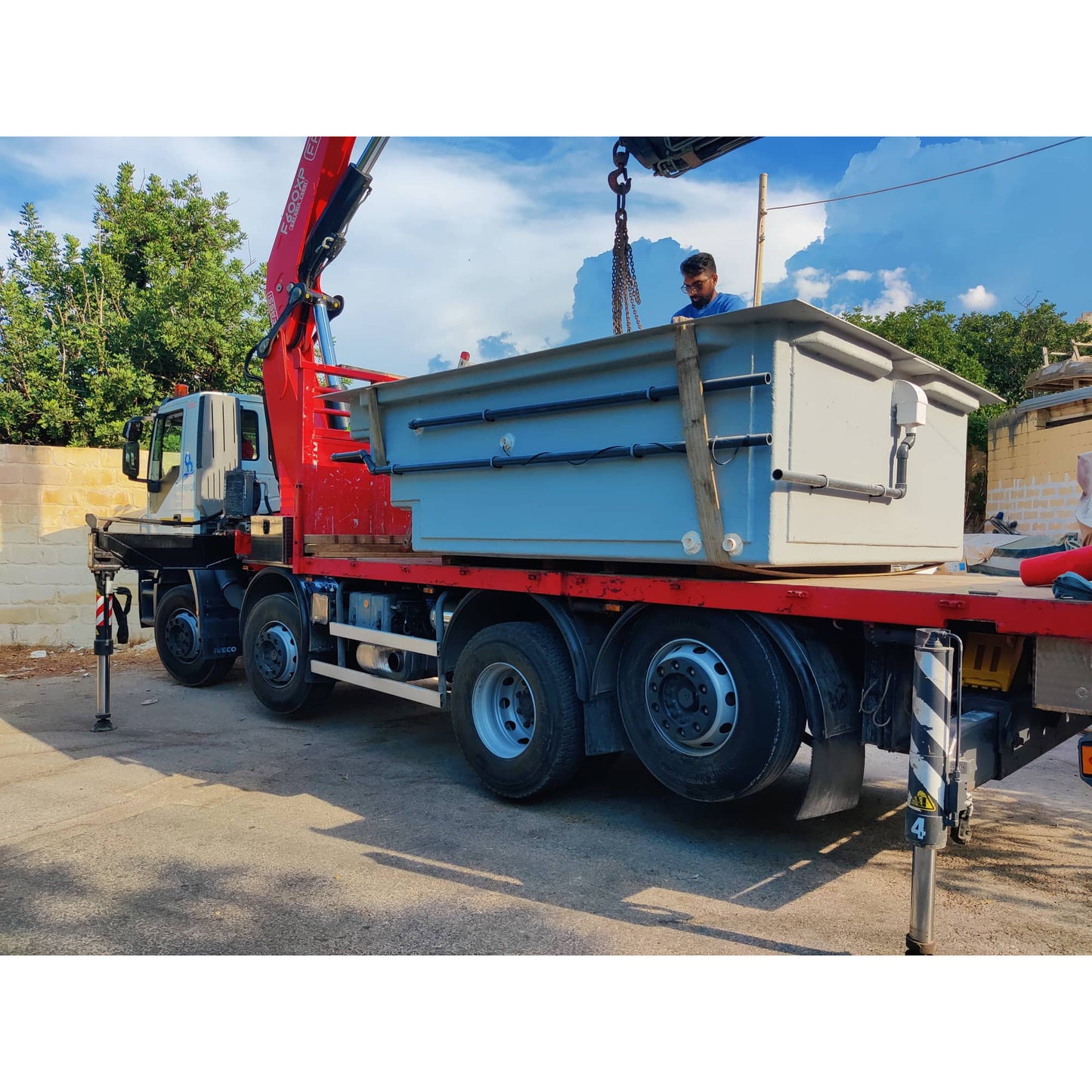Fibreglass precast pools