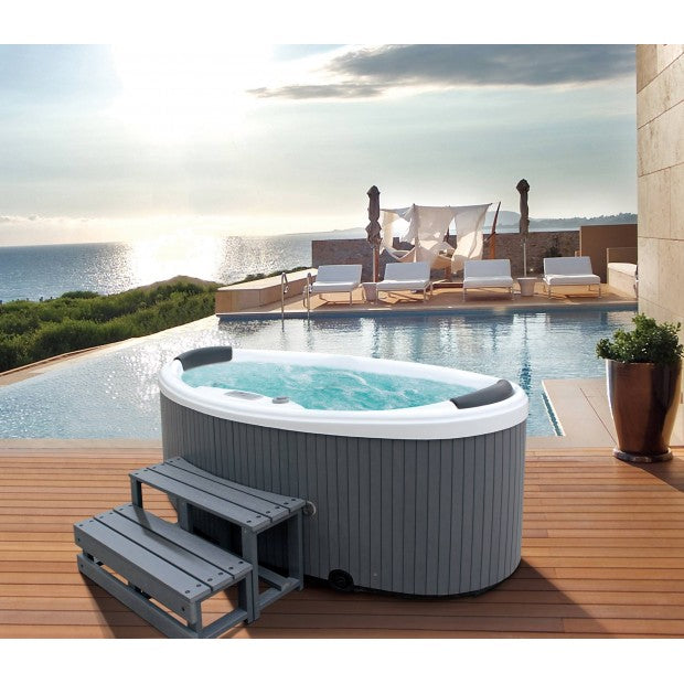 person seated hot tub – Splash Store Malta - Main Image