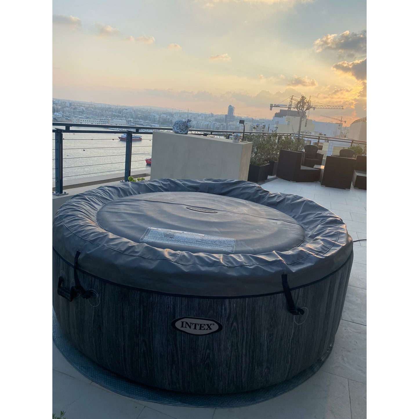 Intex Greywood Deluxe Hot Tub - 4 person