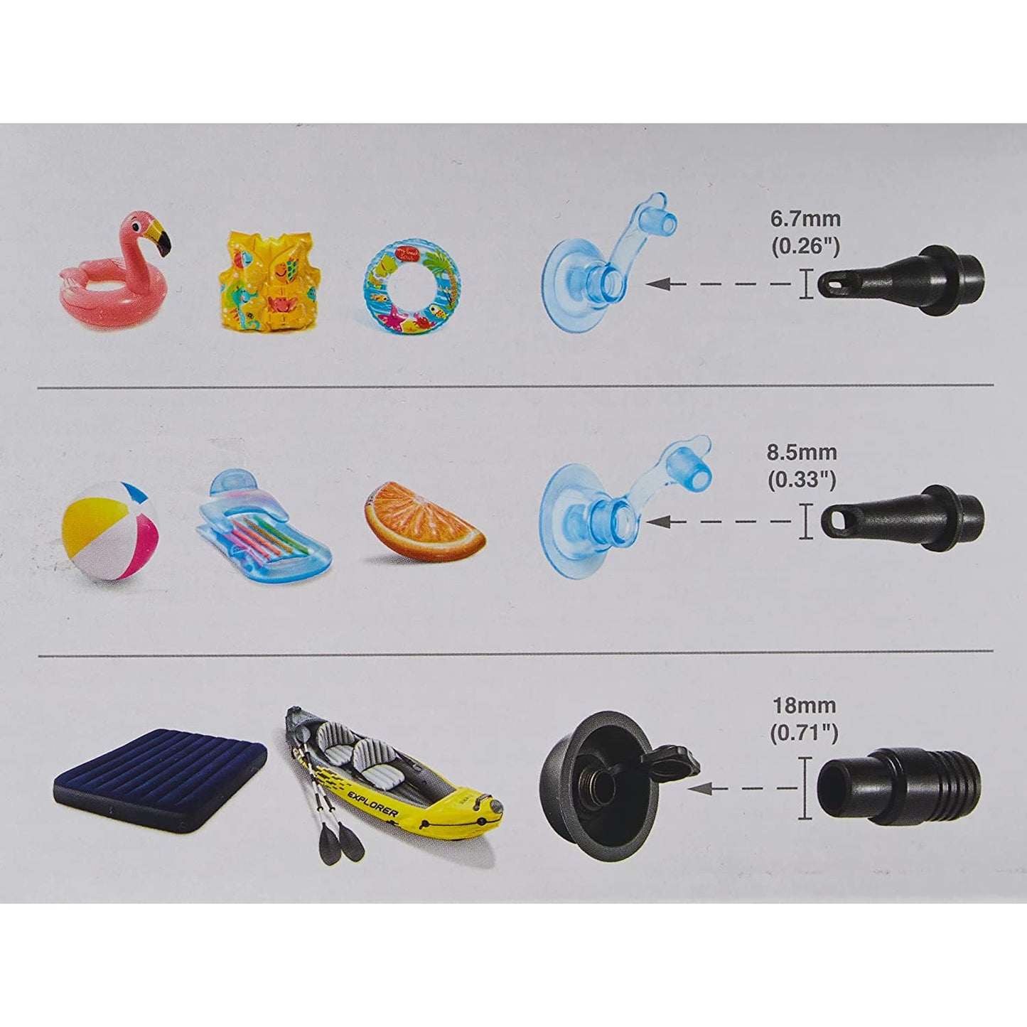 Intex double quick III Handpump 48cm