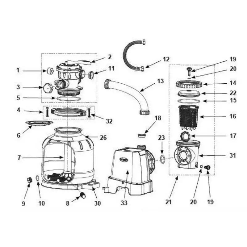 Various parts for Pools