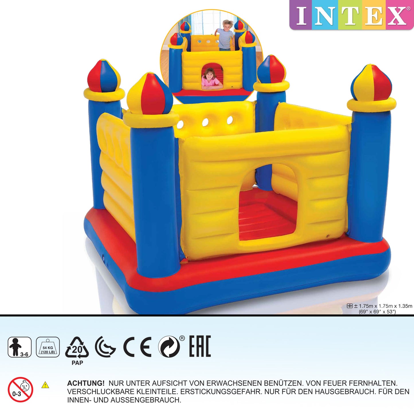 Intex jump-O-lene bouncing magic castle