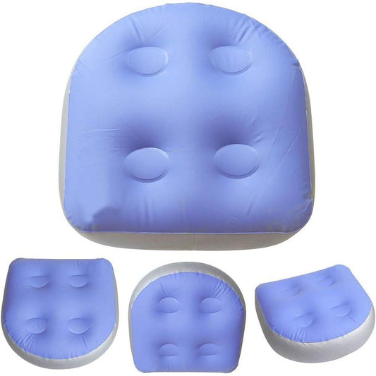 Inflatable seat for hot tubs