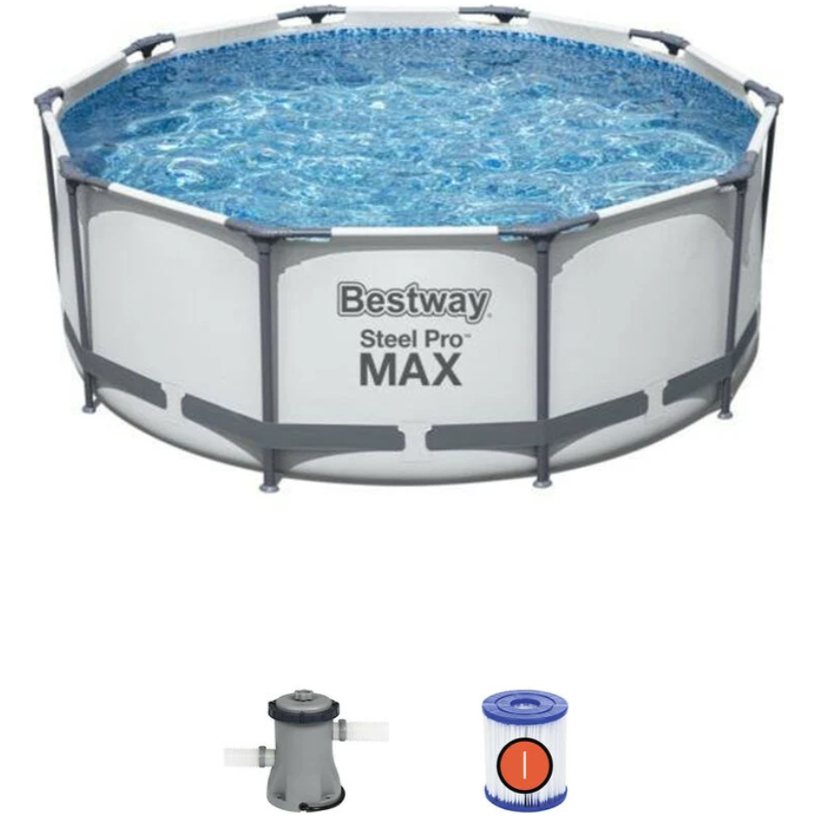Bestway Frame Pool Round 305x100 cm – Splash Store Malta