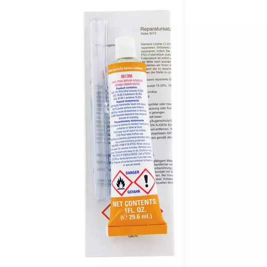 Underwater hole repair sealer for plastic and vinyl