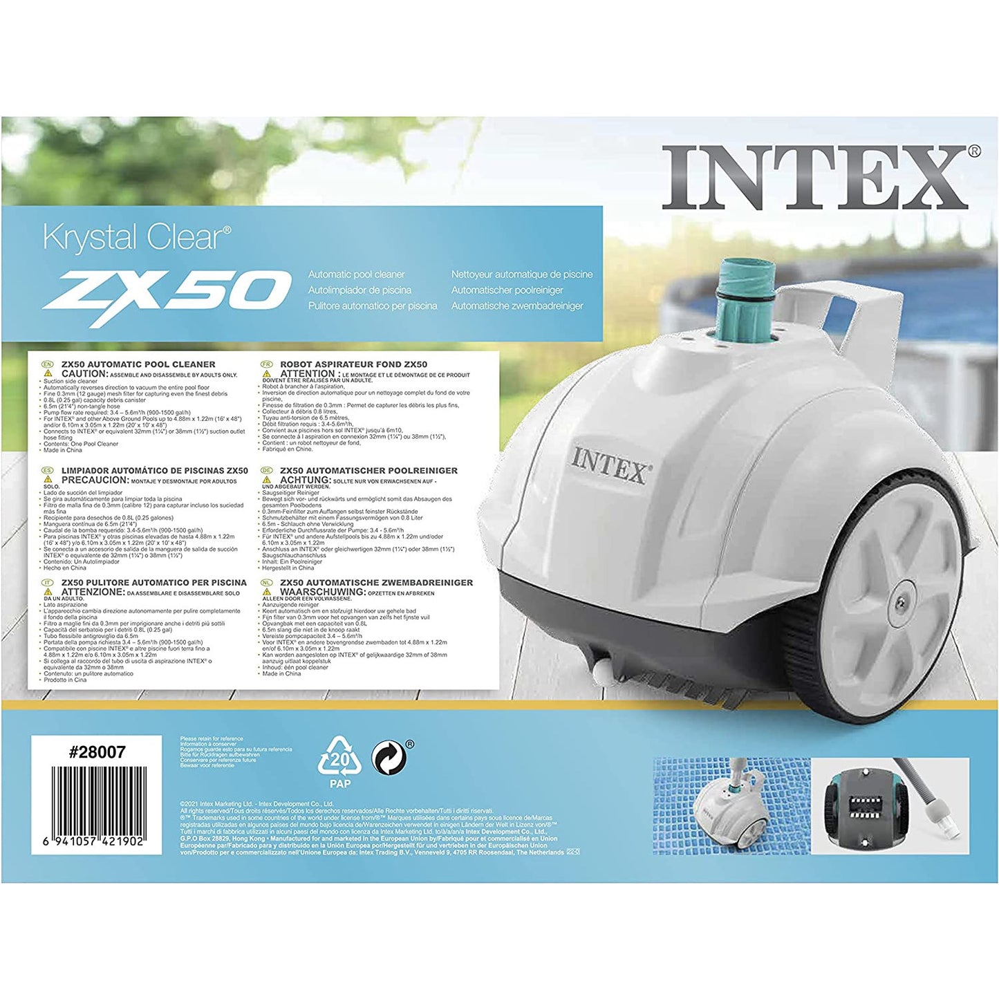 Intex auto pool cleaner ZX-50