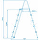 Intex pool ladder 132 cm